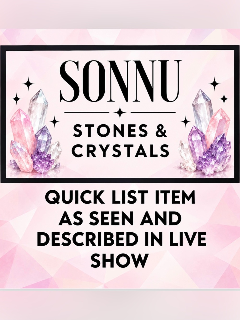 Live show item as seen and described on live show